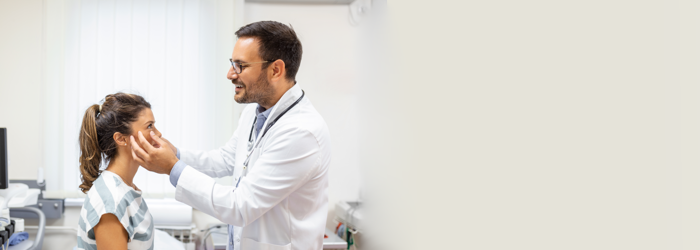 Post LASIK care instructions covering prescribed eye drops and precautions after SMILE eye surgery. Follow-up eye examination to monitor SMILE LASIK recovery and assess healing after surgery.