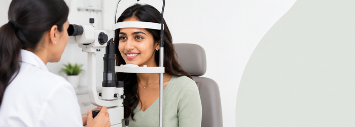 Patient experiencing gradual vision recovery after Contoura Vision surgery during the first few weeks of healing.