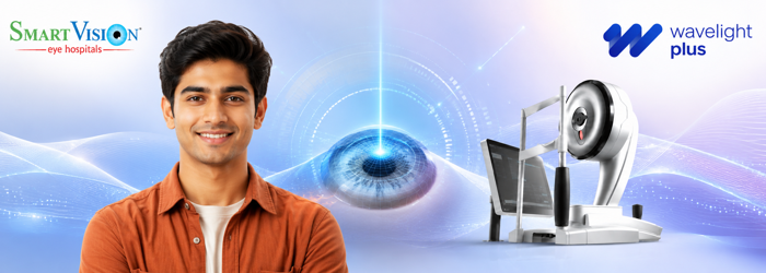 Eye specialist demonstrating how Wavelight Plus improves visual accuracy with customized laser eye surgery and advanced diagnostics. Advanced Wavelight Plus laser technology providing high-precision vision correction through personalized treatment planning.